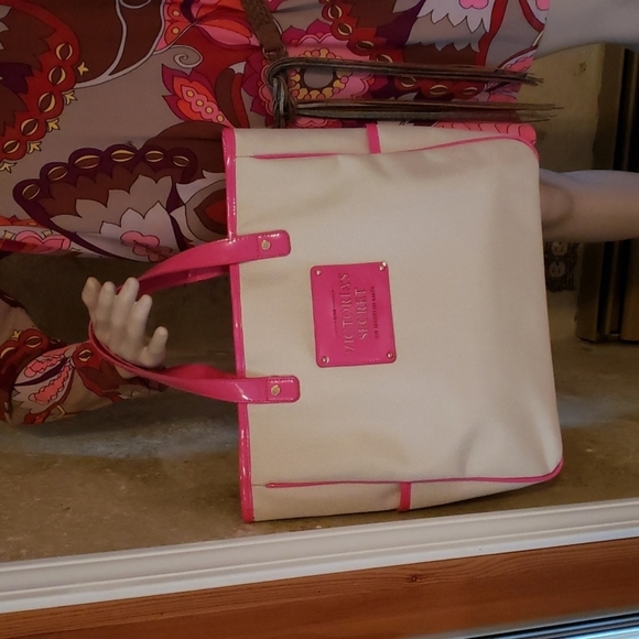 Victoria Secret Totes Set of 2✌New 15"W×12.5"H×4" Strong Canvas - Picture 5 of 14